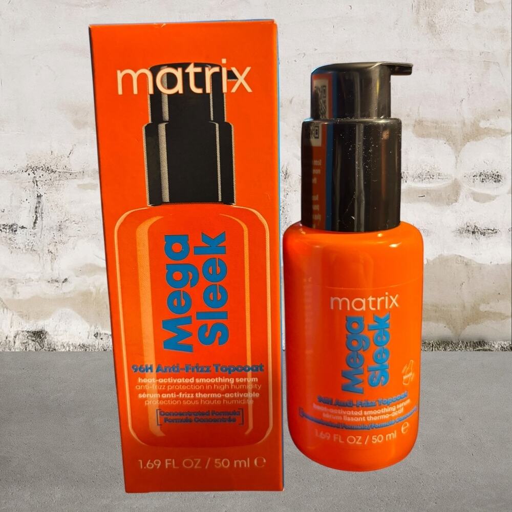 Matrix Mega Sleek 96H Anti-Frizz Topcoat NIB